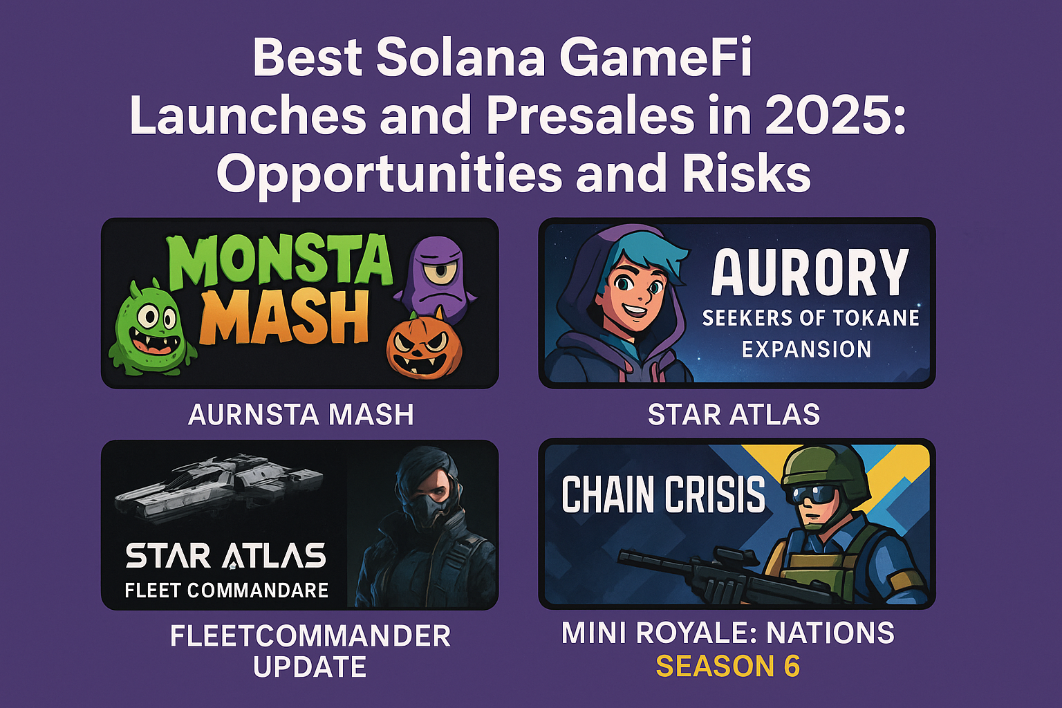Best Solana GameFi Launches and Presales in 2025: Opportunities and Risks