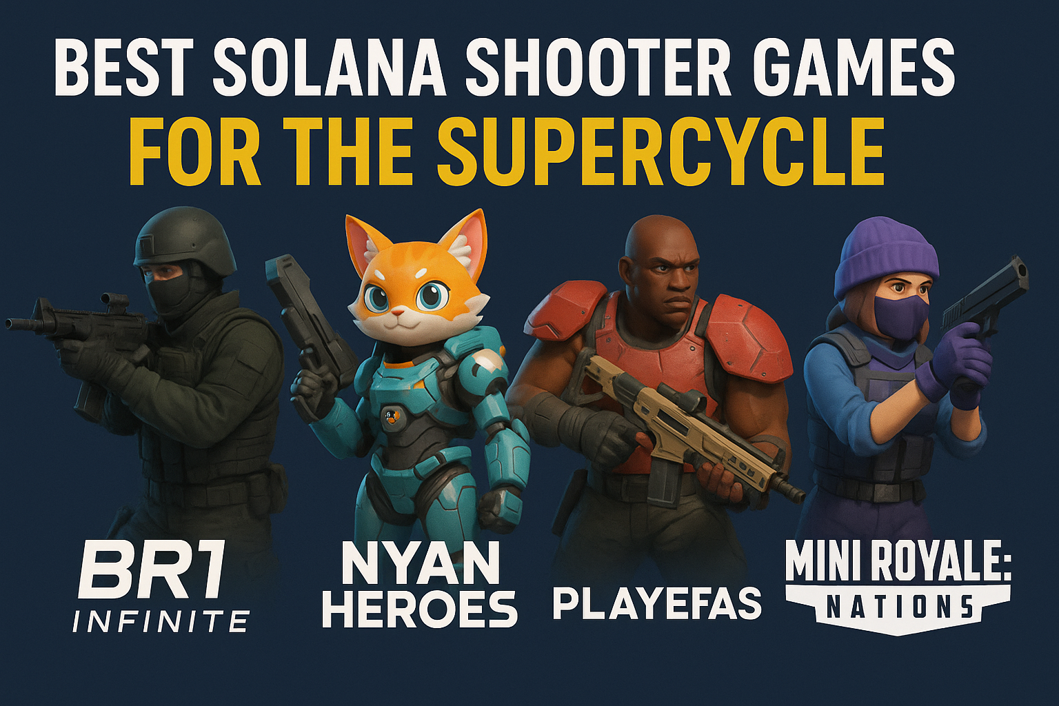 Best Solana Shooter Games for the Supercycle: BR1 Infinite, Nyan Heroes & More