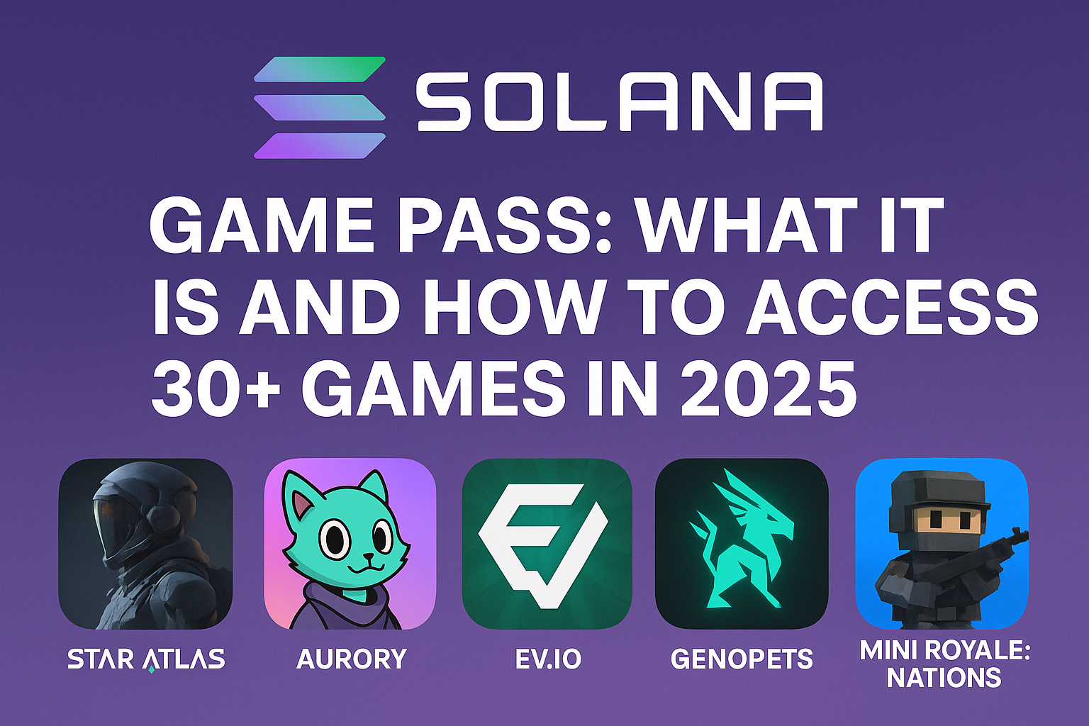 Solana Game Pass: What It Is and How to Access 30+ Games in 2025