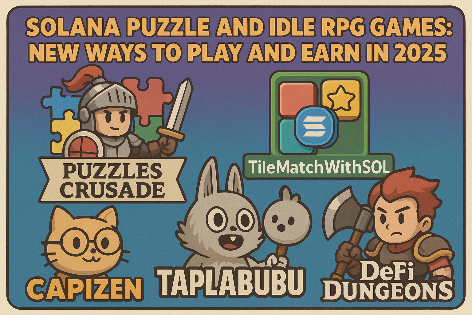 Solana Puzzle and Idle RPG Games: New Ways to Play and Earn in 2025
