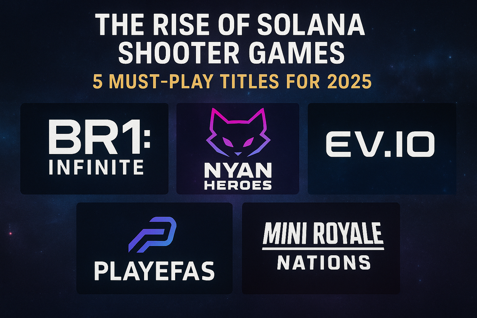 The Rise of Solana Shooter Games: 5 Must-Play Titles for 2025