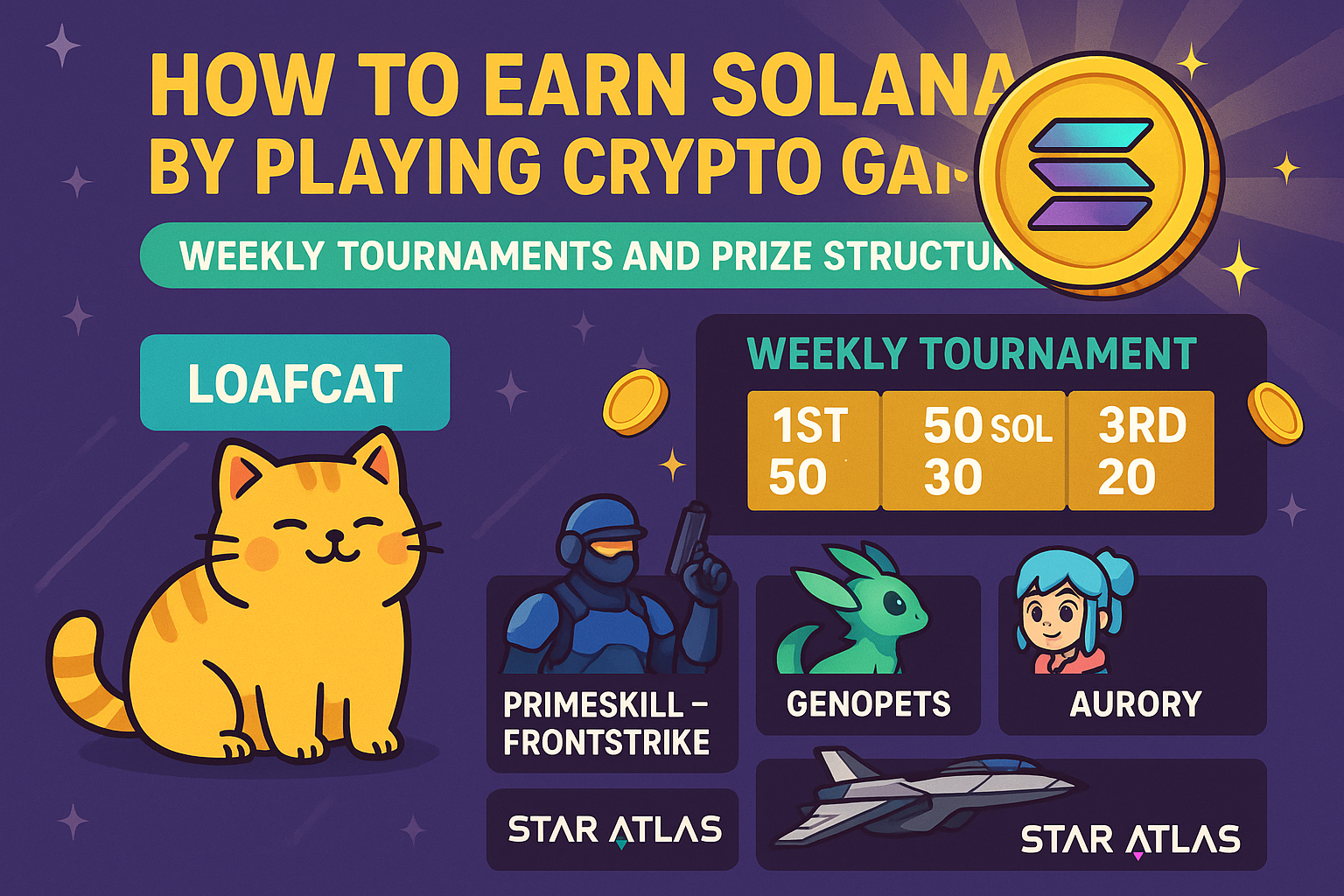 How to Earn Solana by Playing Crypto Games: Weekly Tournaments and Prize Structures