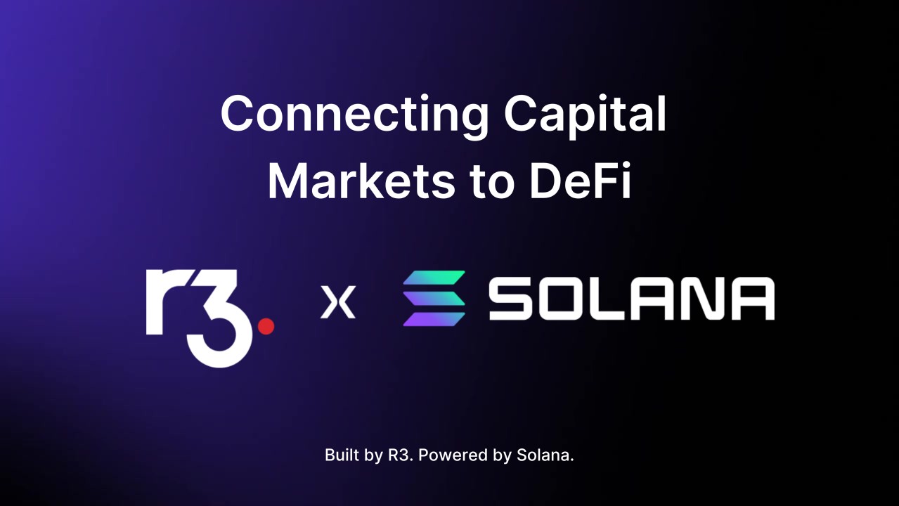 R3 Solana Foundation institutional partnership
