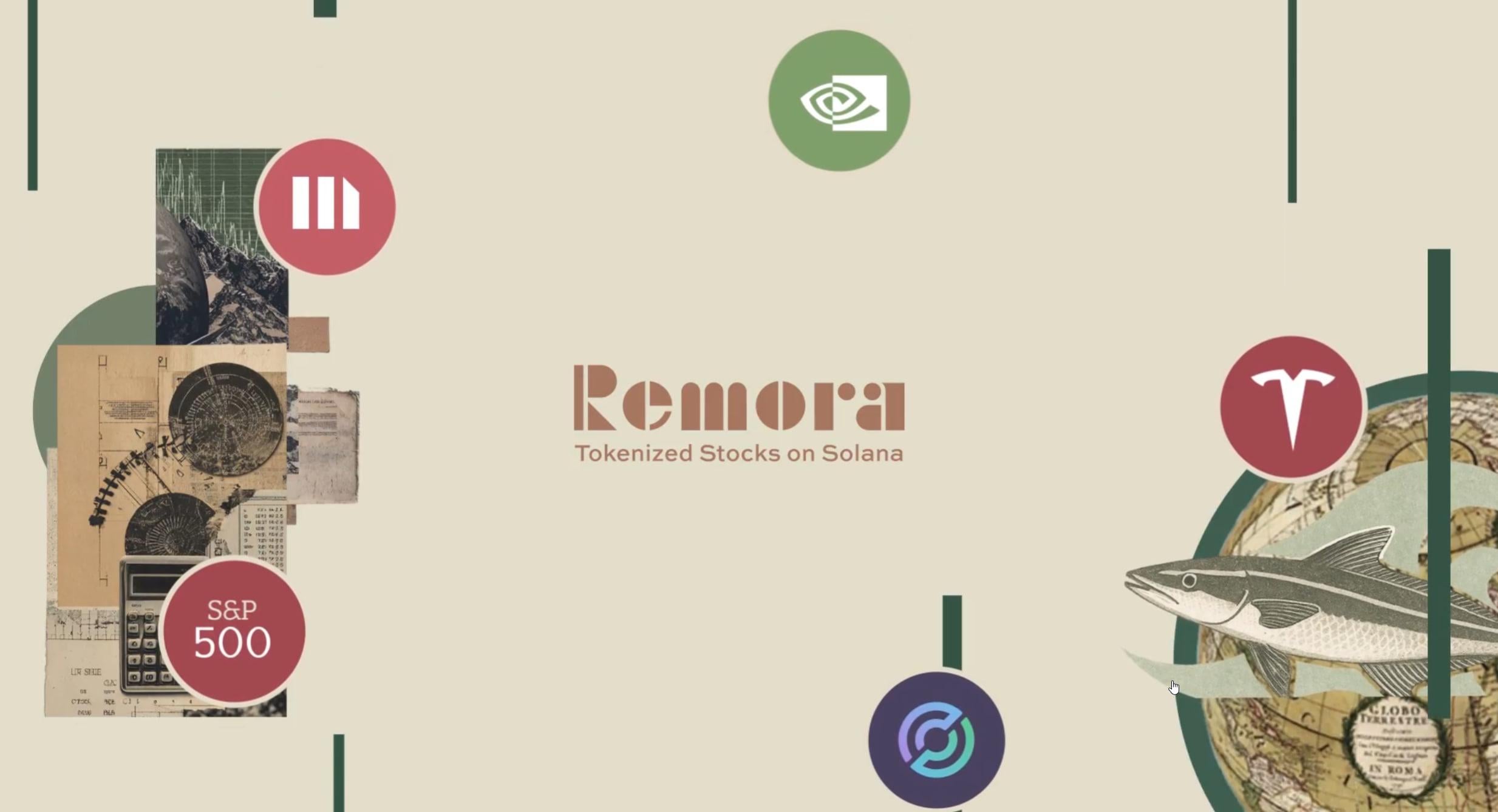 Remora Markets tokenized equities used in Solana DeFi