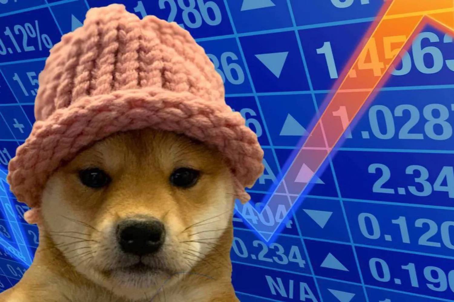 dogwifhat WIF Solana meme coin mascot