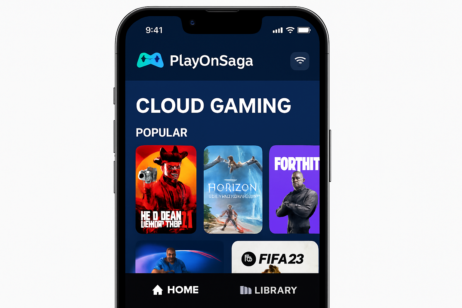 PlayOnShaga cloud gaming interface demo on mobile device showcasing seamless gameplay on Solana blockchain