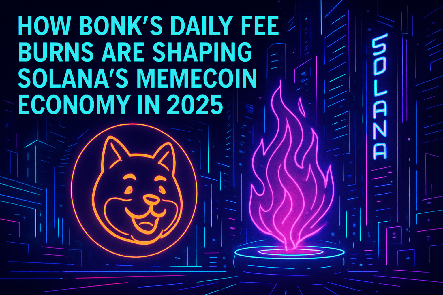 How BONK's Daily Fee Burns Are Shaping Solana's Memecoin Economy in 2025
