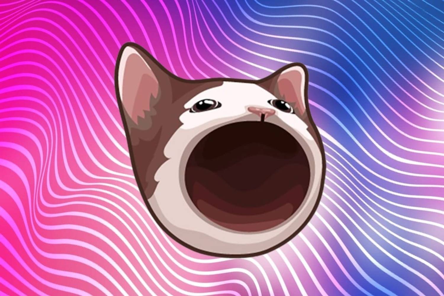 Popcat Solana meme coin logo