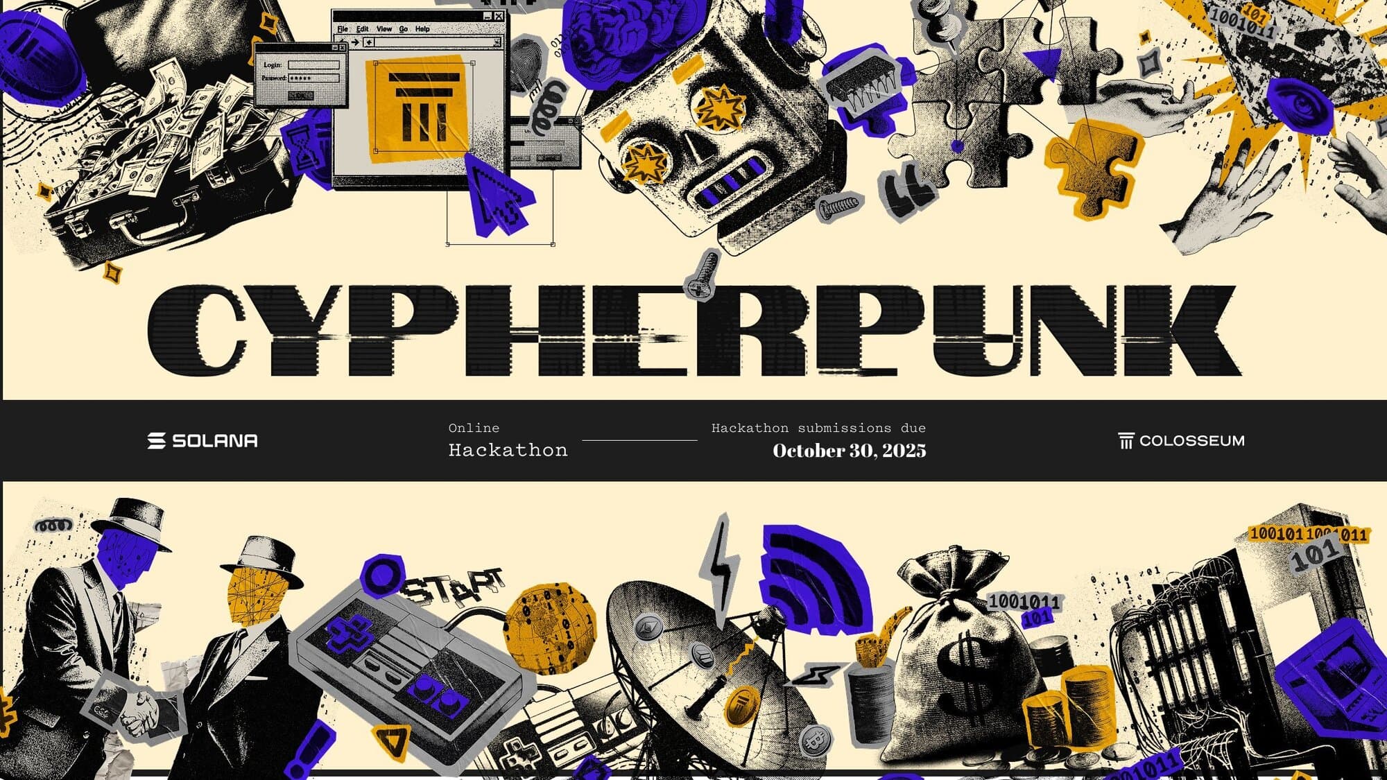 Solana Cypherpunk Hackathon consumer apps infrastructure projects